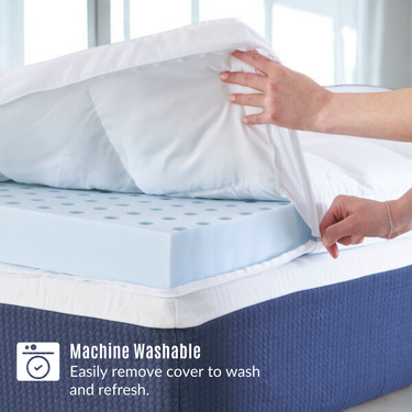 Foam & Fiber Hybrid Topper | 2 inch CertiPUR-US Certified Memory Foam & Fiber Layer